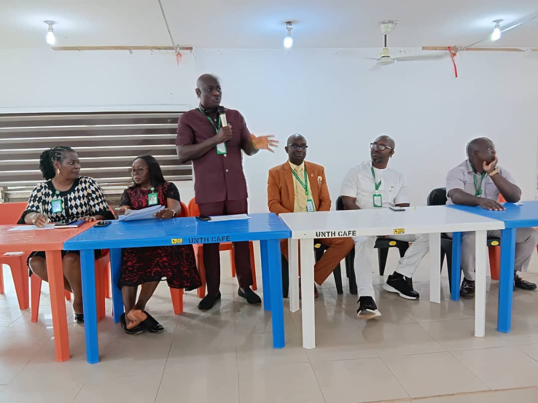 The CMD, Prof Obinna Onodugo, giving his opening remarks